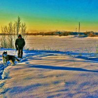 Январь...Утро нового года у реки! :: Владимир 