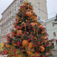 Новогодняя Москва. Камергерский пер. :: Ольга Довженко