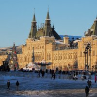 Красная площадь с ГУМом зимой. :: Евгений Седов