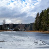 Деревня с озером (репортаж из поездок по области). :: Милешкин Владимир Алексеевич 