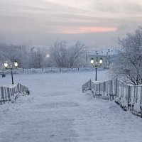 Полярная ночь в Мурманске! :: Сергей Черник