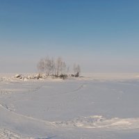 малые островки в Обском море. зима . Февраль . :: Мила Бовкун