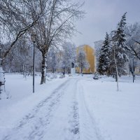 Снежная улица :: Александр Синдерёв