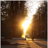 Солнце "дышит в спину" :: Александр Кольцов Солнце "дышит в спину" :: Александр Кольцов