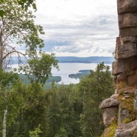 На горе Заозерная. Вид на озеро Тургояк. :: Алексей Трухин На горе Заозерная. Вид на озеро Тургояк. :: Алексей Трухин
