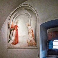 Благовещение. 1442-43. Фра Беато Анжелико :: Наталья Rosenwasser Благовещение. 1442-43. Фра Беато Анжелико :: Наталья Rosenwasser