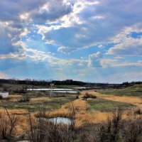 Озёра - аквариумы для выращивания рыбы на продажу. :: Восковых Анна Васильевна Озёра - аквариумы для выращивания рыбы на продажу. :: Восковых Анна Васильевна