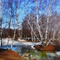 Тает снег :: Людмила Смородинская