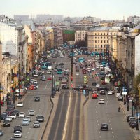 Лиговский проспект, вид с крыши лофт проекта "Этажи" :: Магомед .