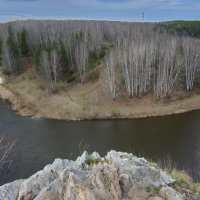 Каменка. Вид со скалы. :: Михаил Полыгалов