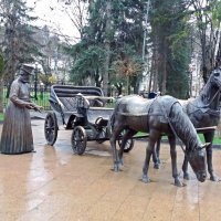 Мокнут кони под дожем :: Galina Solovova