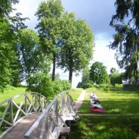 Мостик в селе Михайловском, 2008 г. :: Олег Зоркий Мостик в селе Михайловском, 2008 г. :: Олег Зоркий