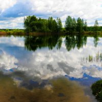 Пейзаж с озером :: Милешкин Владимир Алексеевич 