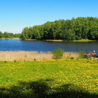 Пейзаж с мостками :: Милешкин Владимир Алексеевич 