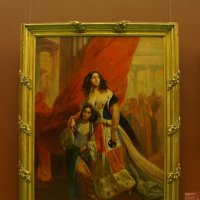 Портрет графини Ю.П. Самойловой, удаляющейся с бала с приемной дочерью Амацилией Пачини / 1842 :: zavitok *