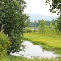 Таёжный город в горах на Енисее :: Василий 