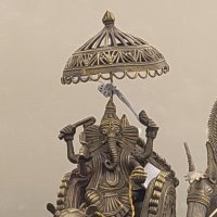 Маленький Ганеша в Мышиной колеснице из латуни . :: ИРЭН@ .