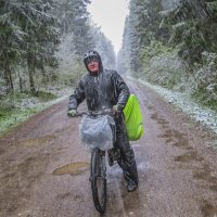 За Волоколамском 1 мая выпал снег :: Сергей Цветков За Волоколамском 1 мая выпал снег :: Сергей Цветков