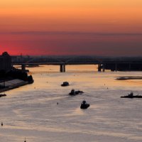 Место впадения Оки в Волгу :: Александр Ильчевский 