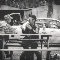 Гаражные байки (чб) :: Сергей Царёв