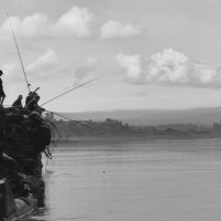 Рыбаки Ангары :: Сергей Шаврин Рыбаки Ангары :: Сергей Шаврин