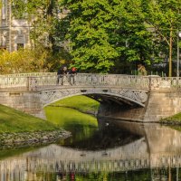 Мост Росси (Чугунный) в Михайловском саду. :: Татьяна Машошина