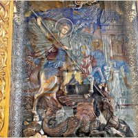 Икона Георгия Победоносца. :: Валерия Комова