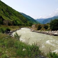 Баксанское ущелье. Река Баксан :: Tata Wolf