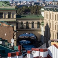 Взгляд с высоты на Зимнюю канавку. :: Игорь Викторов