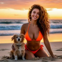 Девушка с собачкой :: Сергей Кочнев