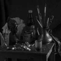 Натюрморт с атрибутами искусства, оммаж Зинаиде Серебряковой :: zan zibovsky