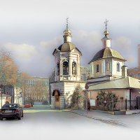 Москва. Храм Преподобного Сергия Радонежского в Крапивниках. :: В и т а л и й .... Л а б з о'в Москва. Храм Преподобного Сергия Радонежского в Крапивниках. :: В и т а л и й .... Л а б з о'в