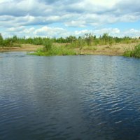 Лето,речка,облака... :: Нэля Лысенко