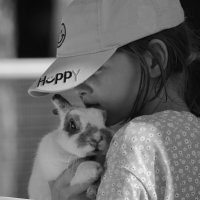 Девочка и кролик... :: Владилен Панченко Девочка и кролик... :: Владилен Панченко