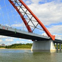 Бугринский мост - на правый берег Оби :: Татьяна Лютаева