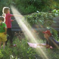 Вечер на берегу реки Майна :: СЮ 