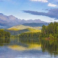 Вечерние горки. :: юрий Амосов Вечерние горки. :: юрий Амосов