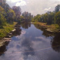 На реке Тихвинка :: Сергей Кочнев