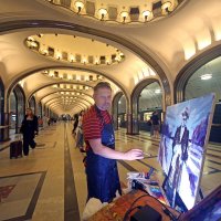 Художники на Маяковской 19 июля :: Михаил Бибичков