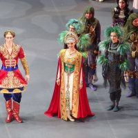 Балет "ЖАР-ПТИЦА". Поклоны :: Лидия Бусурина Балет "ЖАР-ПТИЦА". Поклоны :: Лидия Бусурина