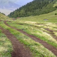 Умытая грозой долина горной речки :: LudMila Умытая грозой долина горной речки :: LudMila