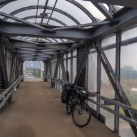 Пешеходный переход над "Пекинкой" в Лакинске :: Сергей Цветков