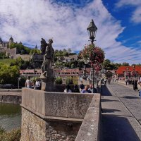 Крепость Мариенберг и Старый мост через Майн :: Андрей K.