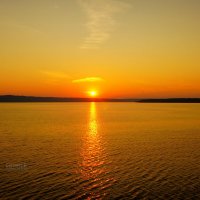 Июльский закат над Камой :: Сергей Беляев Июльский закат над Камой :: Сергей Беляев