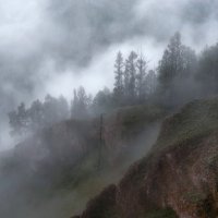 Туман торгашинского хребта :: Марина Фомина. Туман торгашинского хребта :: Марина Фомина.