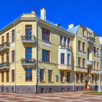 Бывший доходный дом Э. Абрампольского. В нём в 1924 г. арестовали Б. Савинкова :: Глeб ПЛATOB Бывший доходный дом Э. Абрампольского. В нём в 1924 г. арестовали Б. Савинкова :: Глeб ПЛATOB