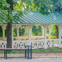 Шахматная беседка в Первомайском парке. город Курск :: Руслан Васьков Шахматная беседка в Первомайском парке. город Курск :: Руслан Васьков