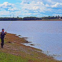 Август...На реке Юганская Обь клюют щуки! :: Владимир Август...На реке Юганская Обь клюют щуки! :: Владимир