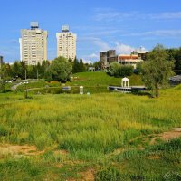 Чебоксары. Лужайка этно-парка "Амазония". :: Пётр Чернега