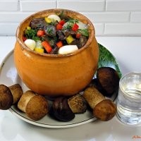 Про тушёные грибы в горшочке..:-) :: Андрей Заломленков